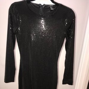 Forever 21 sequin long sleeve dress